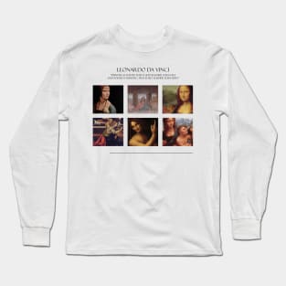 Leonardo da Vinci Famous Paintings Long Sleeve T-Shirt